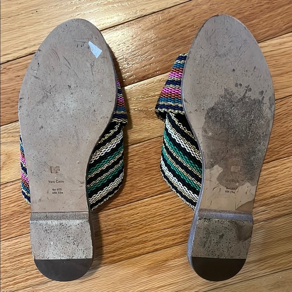 Diane Von Furstenberg Colorful Striped Sandals - Picture 4 of 5